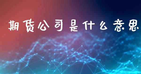 期货公司是什么意思_https://www.gongyisiwang.com_股指期货_第1张