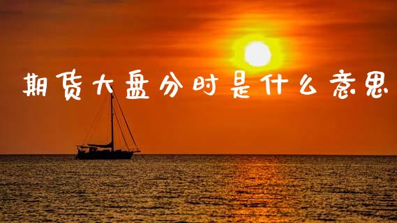 期货大盘分时是什么意思_https://www.gongyisiwang.com_焦炭期货手续费_第1张