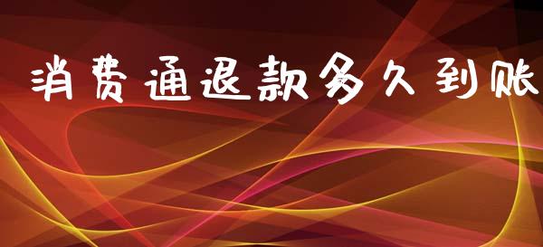 消费通退款多久到账_https://www.gongyisiwang.com_广发期货手续费_第1张