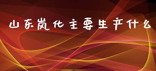 山东岚化主要生产什么_https://www.gongyisiwang.com_期货公司手续费排名_第1张