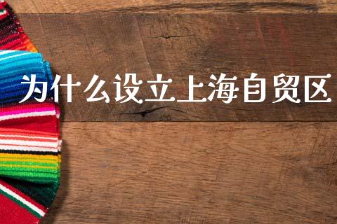 为什么设立上海自贸区_https://www.gongyisiwang.com_期货公司手续费排名_第1张