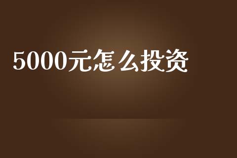5000元怎么投资_https://www.gongyisiwang.com_广发期货手续费_第1张