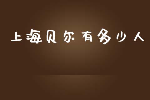 上海贝尔有多少人_https://www.gongyisiwang.com_恒指期货_第1张