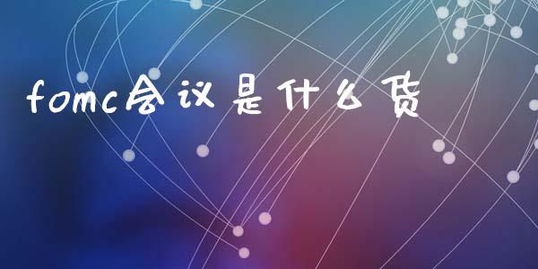 fomc会议是什么货_https://www.gongyisiwang.com_广发期货手续费_第1张