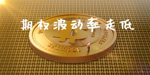 期权波动率走低_https://www.gongyisiwang.com_恒指期货_第1张