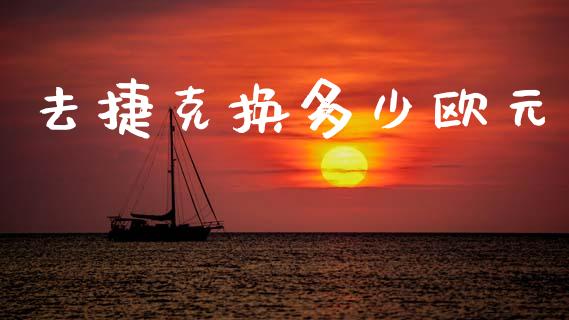 去捷克换多少欧元_https://www.gongyisiwang.com_焦炭期货手续费_第1张
