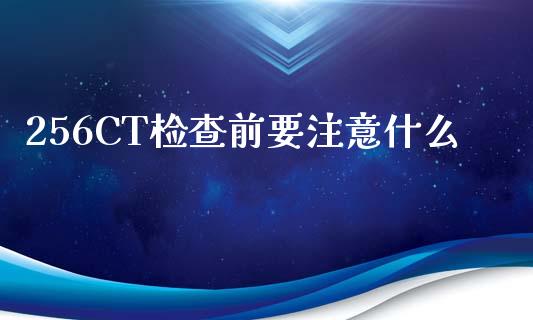 256CT检查前要注意什么_https://www.gongyisiwang.com_股指期货_第1张