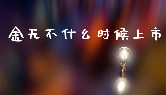 金无不什么时候上市_https://www.gongyisiwang.com_股指期货_第1张