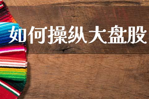 如何操纵大盘股_https://www.gongyisiwang.com_期货公司手续费排名_第1张