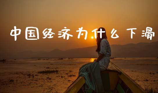 中国经济为什么下滑_https://www.gongyisiwang.com_焦炭期货手续费_第1张