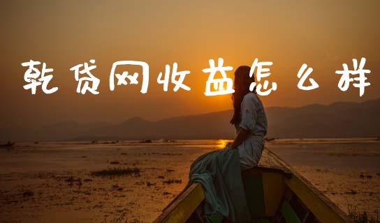 乾贷网收益怎么样_https://www.gongyisiwang.com_股指期货_第1张