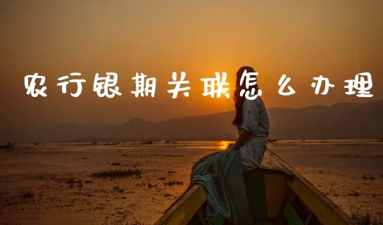 农行银期关联怎么办理_https://www.gongyisiwang.com_广发期货手续费_第1张