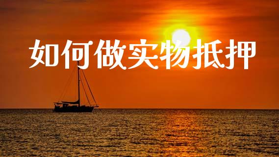 如何做实物抵押_https://www.gongyisiwang.com_股指期货_第1张