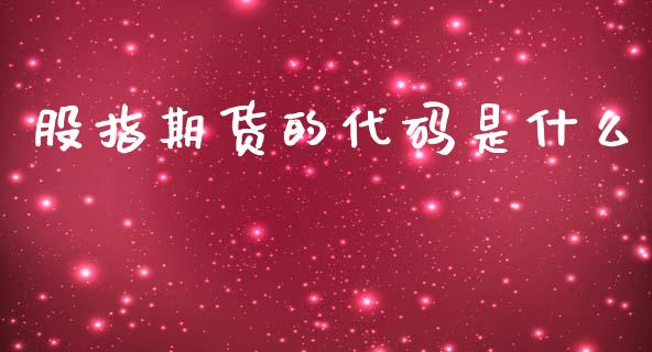 股指期货的代码是什么_https://www.gongyisiwang.com_恒指期货_第1张