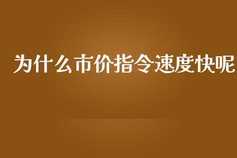 为什么市价指令速度快呢_https://www.gongyisiwang.com_股指期货_第1张