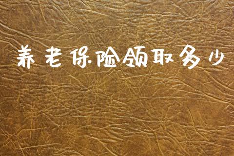 养老保险领取多少_https://www.gongyisiwang.com_股指期货_第1张