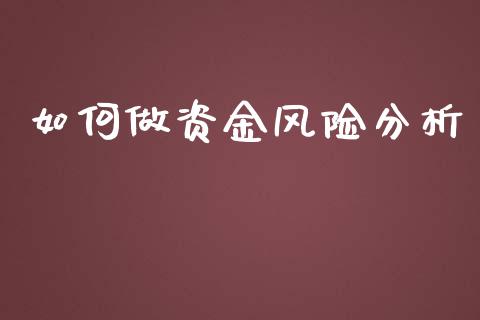 如何做资金风险分析_https://www.gongyisiwang.com_原油期货_第1张