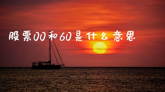 股票00和60是什么意思_https://www.gongyisiwang.com_恒指期货_第1张