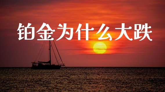 铂金为什么大跌_https://www.gongyisiwang.com_股指期货交易手续费_第1张