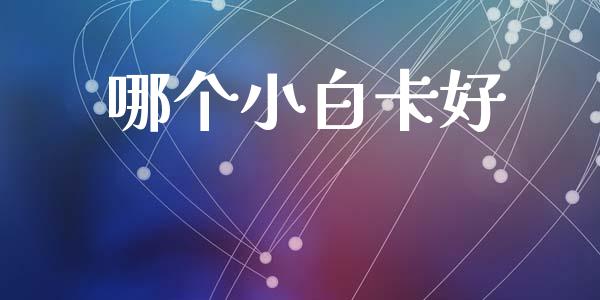 哪个小白卡好_https://www.gongyisiwang.com_道指_第1张