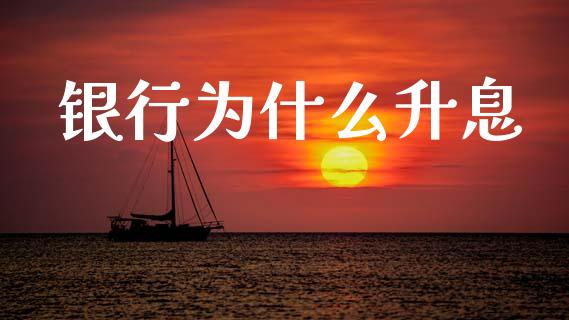 银行为什么升息_https://www.gongyisiwang.com_原油期货_第1张