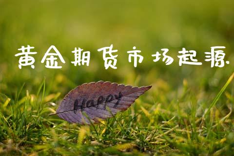 黄金期货市场起源_https://www.gongyisiwang.com_股指期货交易手续费_第1张