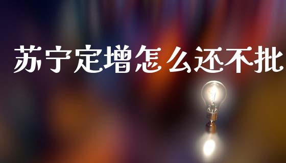 苏宁定增怎么还不批_https://www.gongyisiwang.com_道指_第1张