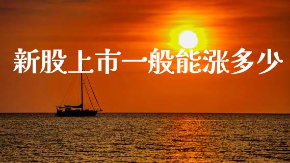 新股上市一般能涨多少_https://www.gongyisiwang.com_道指_第1张
