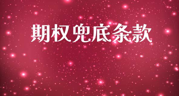 期权兜底条款_https://www.gongyisiwang.com_期货公司手续费排名_第1张