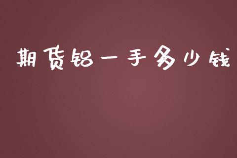 期货铝一手多少钱_https://www.gongyisiwang.com_股指期货交易手续费_第1张