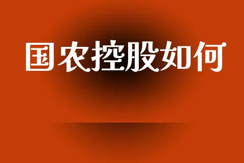 国农控股如何_https://www.gongyisiwang.com_广发期货手续费_第1张