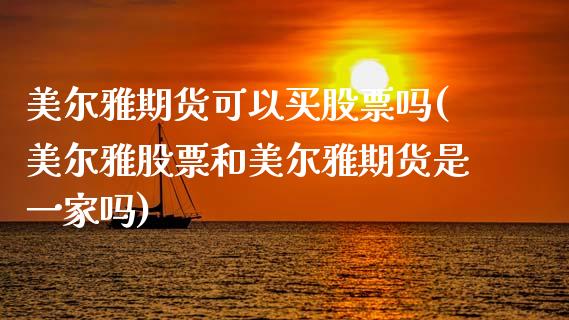 美尔雅期货可以买股票吗(美尔雅股票和美尔雅期货是一家吗)_https://www.gongyisiwang.com_焦炭期货手续费_第1张
