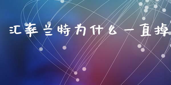 汇率兰特为什么一直掉_https://www.gongyisiwang.com_期货公司手续费排名_第1张