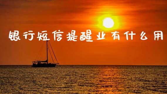 银行短信提醒业有什么用_https://www.gongyisiwang.com_道指_第1张
