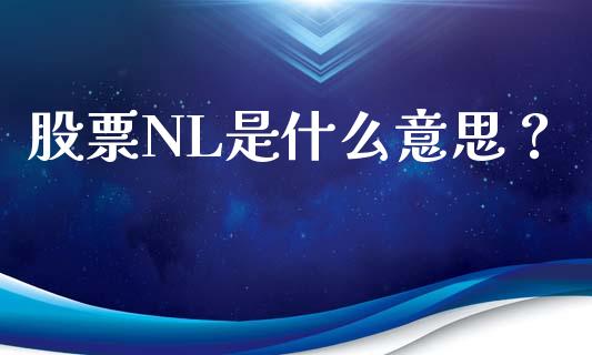 股票NL是什么意思？_https://www.gongyisiwang.com_恒指期货_第1张