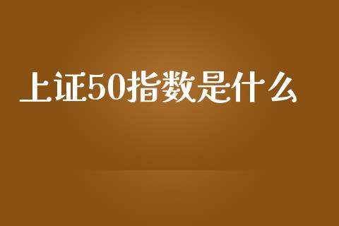 上证50指数是什么_https://www.gongyisiwang.com_道指_第1张