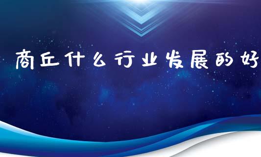 商丘什么行业发展的好_https://www.gongyisiwang.com_股指期货_第1张