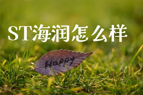 ST海润怎么样_https://www.gongyisiwang.com_原油期货_第1张