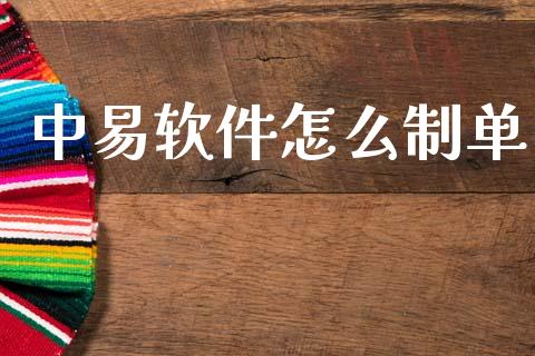 中易软件怎么制单_https://www.gongyisiwang.com_股指期货_第1张