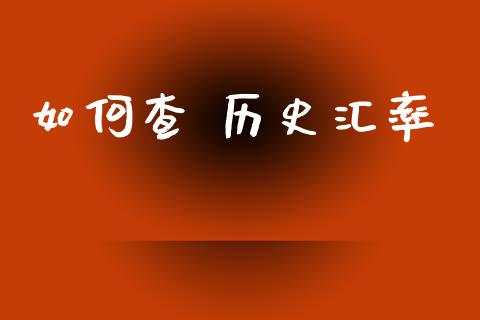 如何查 历史汇率_https://www.gongyisiwang.com_原油期货_第1张