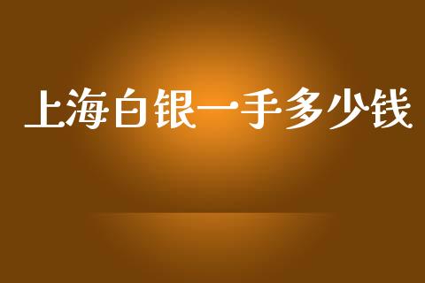 上海白银一手多少钱_https://www.gongyisiwang.com_股指期货交易手续费_第1张