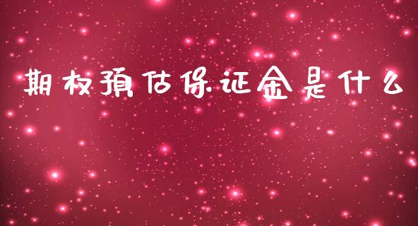 期权预估保证金是什么_https://www.gongyisiwang.com_广发期货手续费_第1张