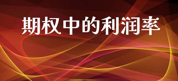 期权中的利润率_https://www.gongyisiwang.com_原油期货_第1张