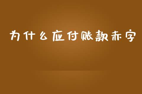 为什么应付账款赤字_https://www.gongyisiwang.com_广发期货手续费_第1张