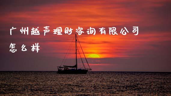 广州越声理财咨询有限公司怎么样_https://www.gongyisiwang.com_股指期货交易手续费_第1张