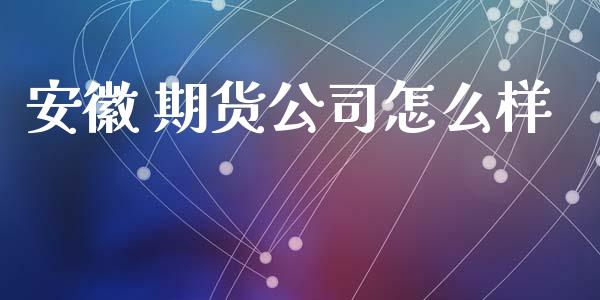 安徽 期货公司怎么样_https://www.gongyisiwang.com_股指期货交易手续费_第1张