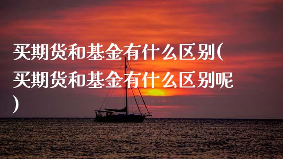买期货和基金有什么区别(买期货和基金有什么区别呢)_https://www.gongyisiwang.com_期货公司手续费排名_第1张