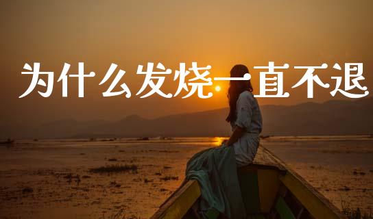 为什么发烧一直不退_https://www.gongyisiwang.com_焦炭期货手续费_第1张