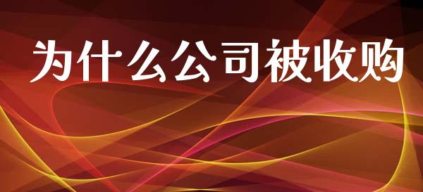 为什么公司被收购_https://www.gongyisiwang.com_期货公司手续费排名_第1张