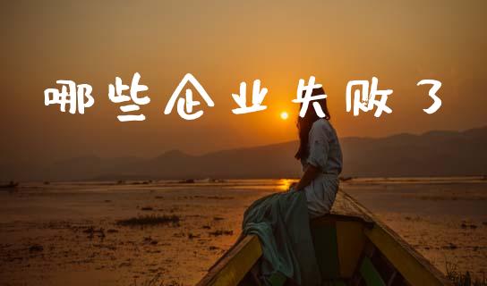 哪些企业失败了_https://www.gongyisiwang.com_股指期货交易手续费_第1张